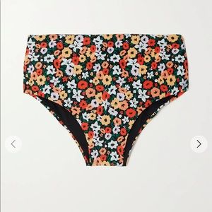 AGUA BY AGUA BENDITA MAGENTA LA FANIA FLORAL BIKINI BOTTOMS